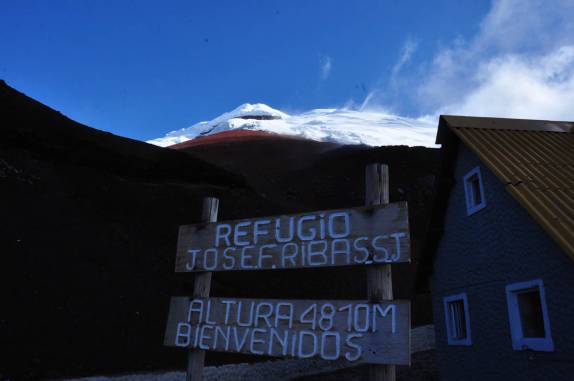 O refúgio no vulcão Cotopaxi, no Equador